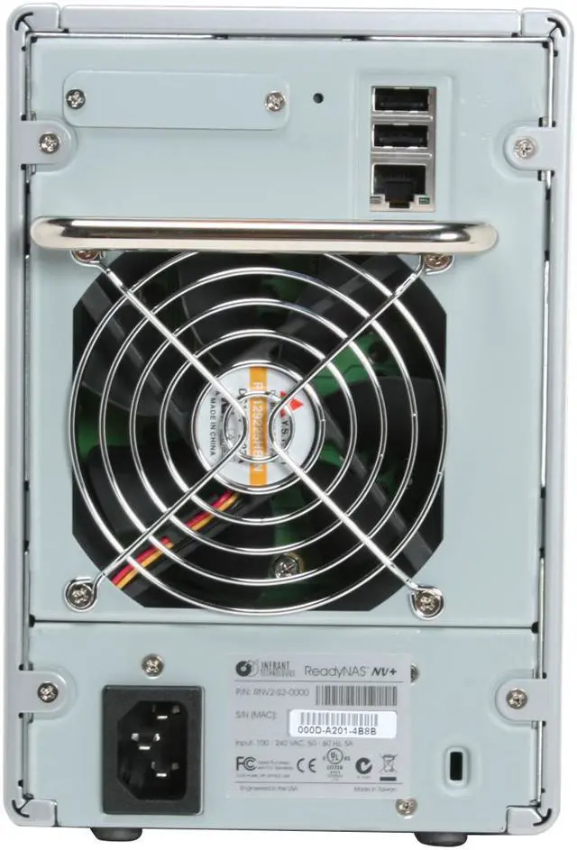 Alt view image 8 of 10 - Netgear ReadyNas NV+  2TB (4 x 500GB) 4-bay Network Storage (NAS) w/ Gigabit & speeds up to 25MBps