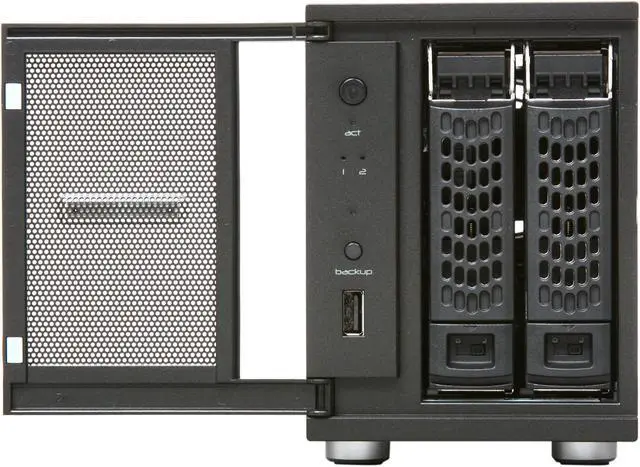 Alt view image 2 of 6 - Netgear ReadyNAS Duo  1TB (1 x 1000GB) Network Storage (NAS) w/ Gigabit & speeds up to 25MBps