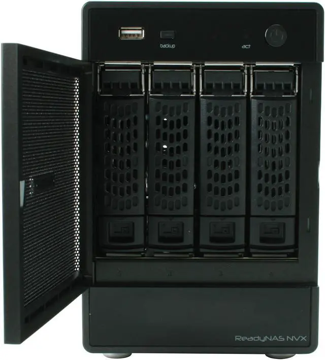 Alt view image 3 of 6 - Netgear ReadyNas NVX Pioneer Edition 4-bay NAS Drive Enclosure with speeds up to 75MBps (Diskless)