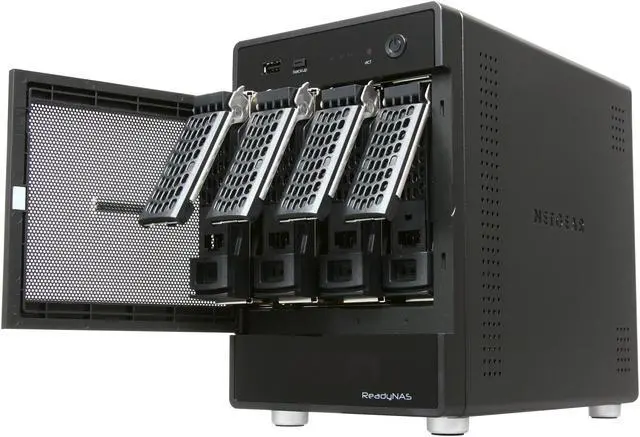 Alt view image 5 of 6 - NETGEAR RNDP400U-100NAS Diskless ReadyNAS Ultra 4 Multimedia Desktop Storage System with iSCSI