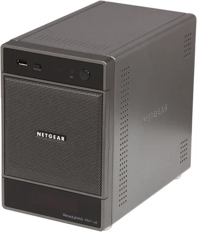 Main image of NETGEAR ReadyNAS NV+ v2 4-bay (diskless) w/ 3 yr warranty (RND4000-200NAS)