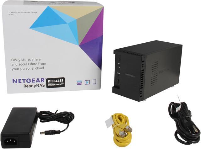 Alt view image 6 of 5 - NETGEAR ReadyNAS 102 2-Bay Network Attached Storage Diskless (RN10200)