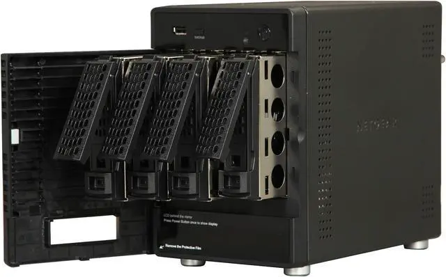 Alt view image 5 of 6 - NETGEAR ReadyNAS 104 4-Bay 4TB (4 x 1TB) Network Attached Storage (RN10441D)