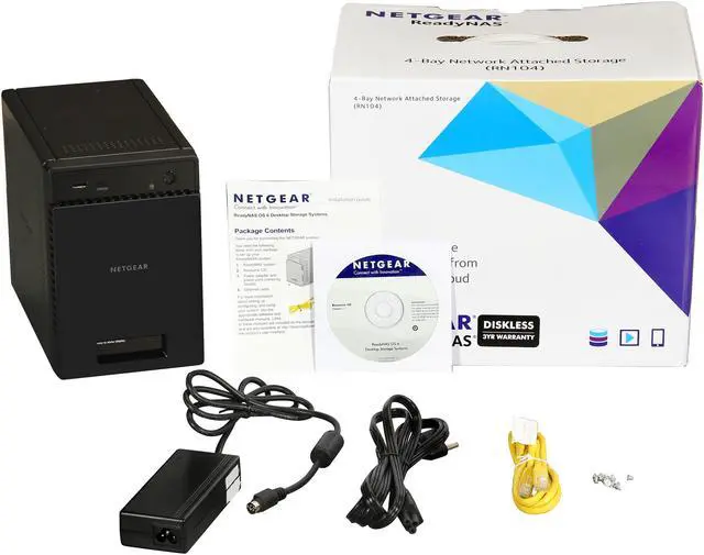Alt view image 6 of 6 - NETGEAR ReadyNAS 104 4-Bay 4TB (4 x 1TB) Network Attached Storage (RN10441D)