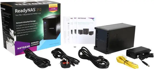 Alt view image 8 of 7 - NETGEAR ReadyNAS RN212 2 Bay Diskless Personal Cloud NAS, Desktop & Mobile App, 12TB Capacity Network Attached Storage, 1.4GHz Quad Core Processor, 2GB RAM