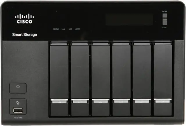 Alt view image 2 of 5 - Cisco Small Business NSS326D00-k9 Diskless System NSS 326 6-Bay Smart Storage