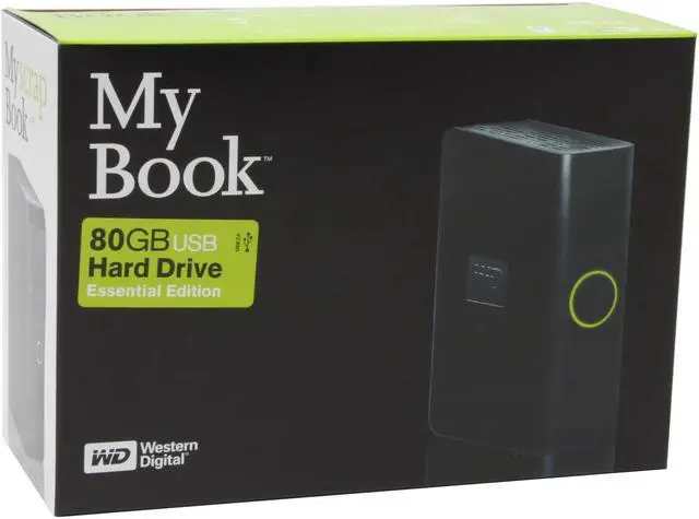 Alt view image 5 of 5 - WD My Book Essential 80GB USB 2.0 3.5" External Hard Drive WDG1U800N