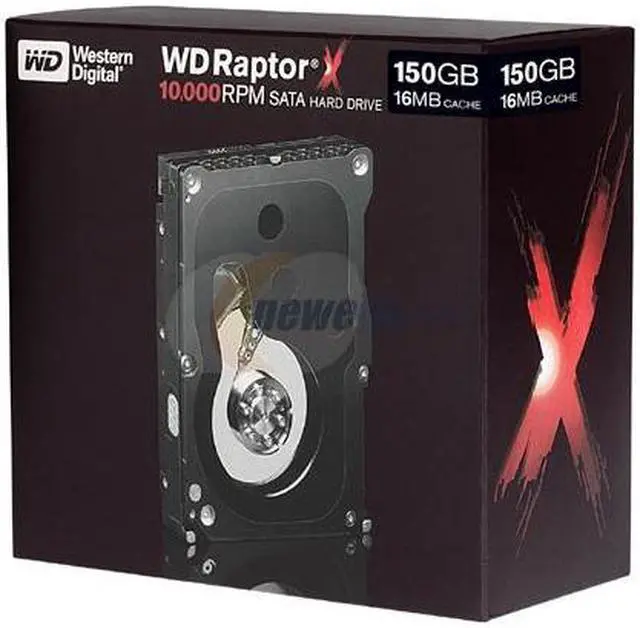 Main image of WD Raptor X WD1500AHFDRTL 150GB 10000 RPM 16MB Cache SATA 1.5Gb/s 3.5" Hard Drive