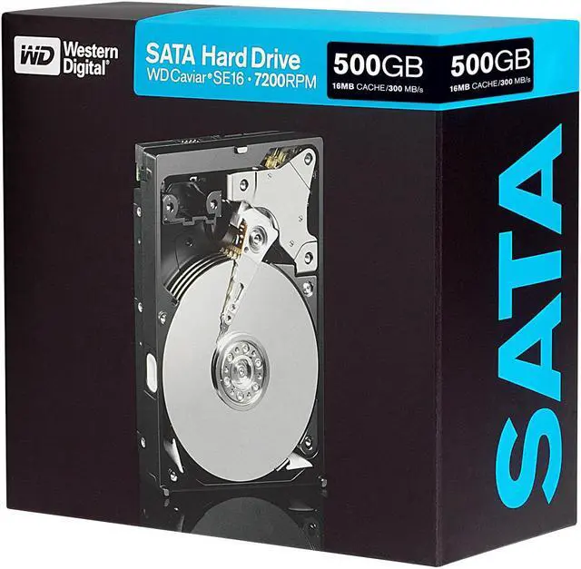Main image of WD Blue WD5000KSRTL 500GB 7200 RPM 16MB Cache SATA 3.0Gb/s 3.5" Internal Hard Drive