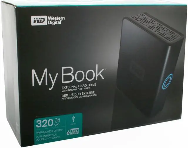 Alt view image 8 of 8 - WD My Book Premium ES 320GB USB 2.0 / eSATA 3.5" External Hard Drive WDG1SU3200N