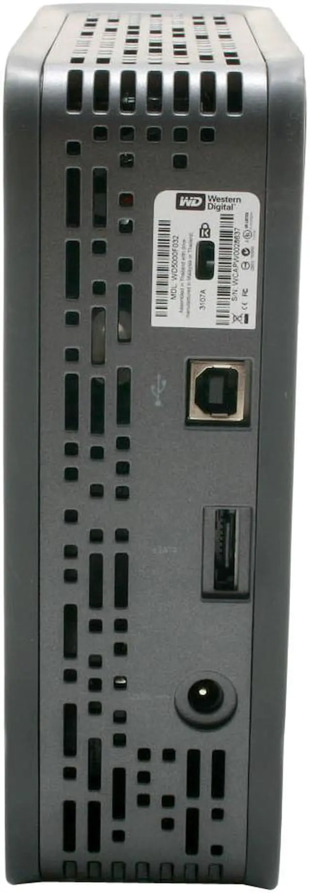 Alt view image 4 of 7 - WD My Book Premium ES 500GB USB 2.0 / eSATA 3.5" External Hard Drive WDG1SU5000N