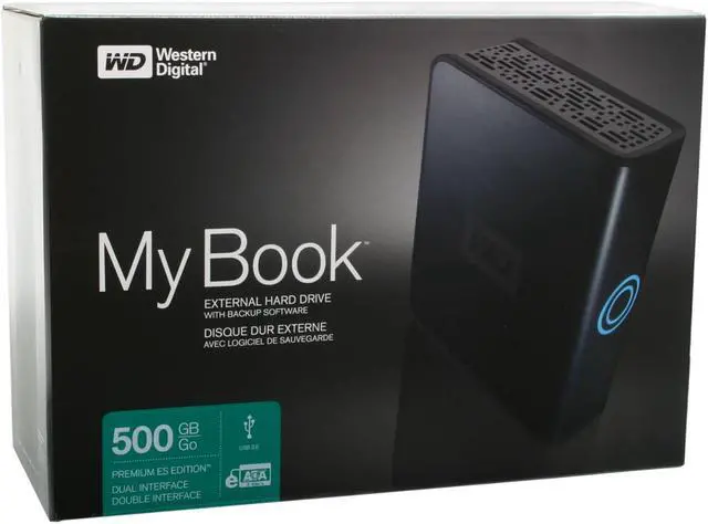 Alt view image 7 of 7 - WD My Book Premium ES 500GB USB 2.0 / eSATA 3.5" External Hard Drive WDG1SU5000N
