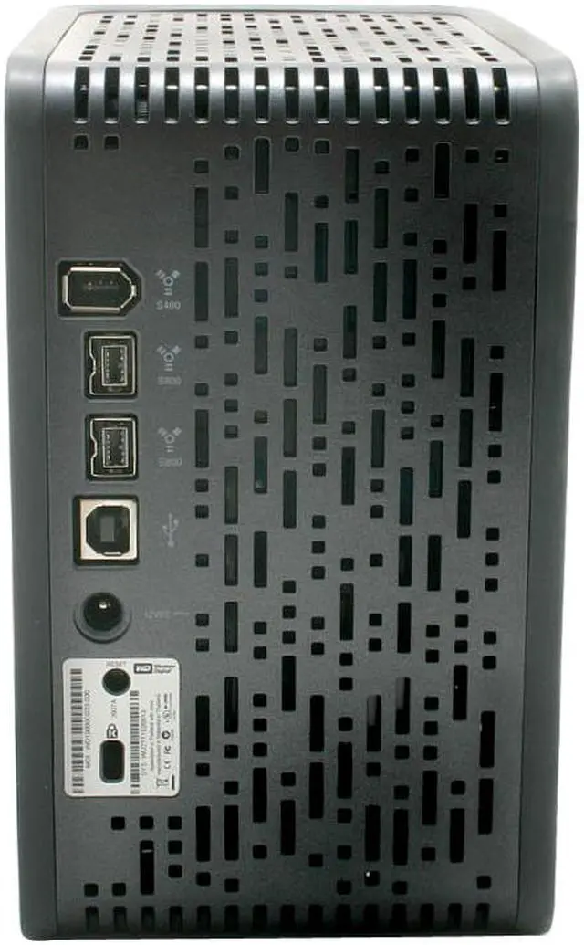 Alt view image 4 of 7 - WD My Book Premium II 1TB USB 2.0 / Firewire400 / Firewire800 3.5" External Hard Drive WDG2T10000N