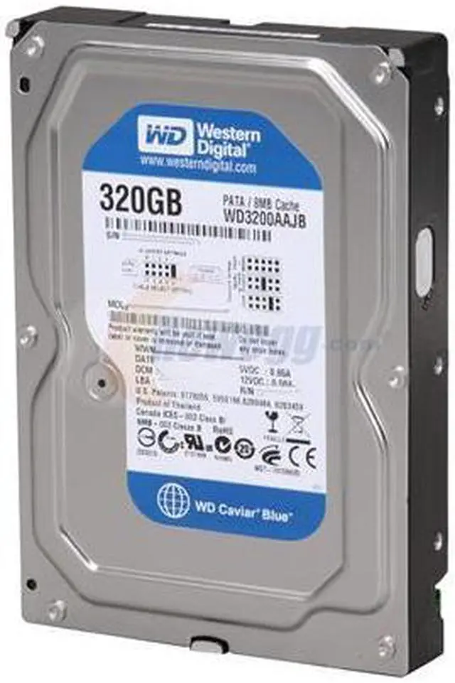 Main image of Western Digital Blue WD3200AAJB 320GB 7200 RPM 8MB Cache IDE Ultra ATA100 / ATA-6 3.5" Internal Hard Drive Bare Drive