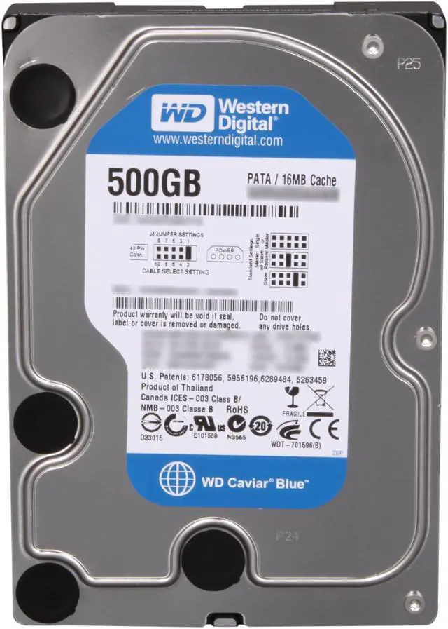 Alt view image 2 of 4 - Western Digital Blue WD5000AAKB 500GB 7200 RPM 16MB Cache IDE Ultra ATA100 / ATA-6 3.5" Internal Hard Drive Bare Drive
