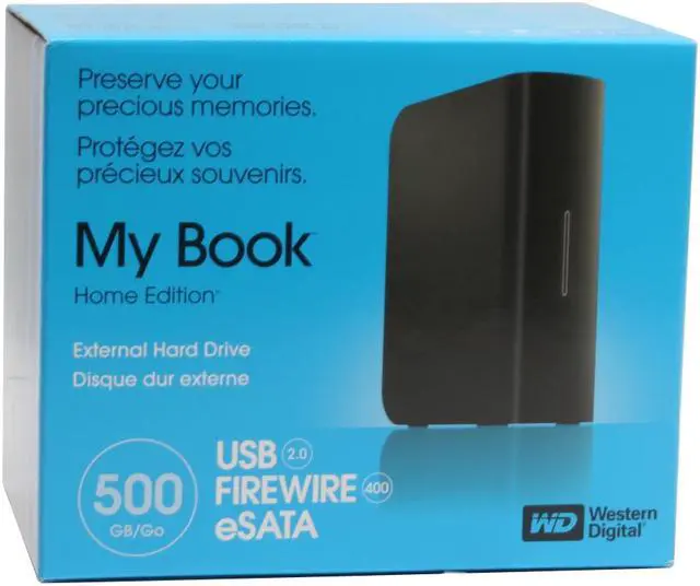 Alt view image 7 of 7 - WD My Book Home 500GB USB 2.0 / Firewire400 / eSATA 3.5" External Hard Drive WDH1CS5000N