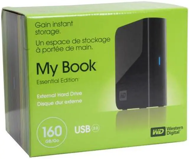 Alt view image 9 of 9 - WD My Book Essential 160GB USB 2.0 3.5" External Hard Drive WDH1U1600N