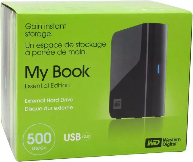 Alt view image 17 of 17 - WD My Book Essential 2.0 500GB USB 2.0 3.5" External Hard Drive WDH1U5000N