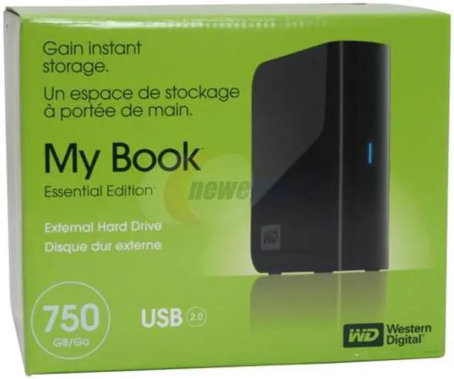Alt view image 7 of 14 - WD My Book Essential 750GB USB 2.0 3.5" External Hard Drive WDH1U7500N
