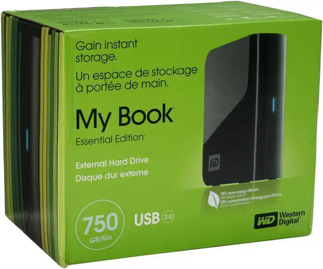 Alt view image 14 of 14 - WD My Book Essential 750GB USB 2.0 3.5" External Hard Drive WDH1U7500N