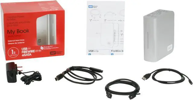 Alt view image 4 of 4 - WD My Book Studio 1TB 3.5" USB 2.0 / Firewire400 / Firewire800 / eSATA External Hard Drive Model WDH1Q10000N