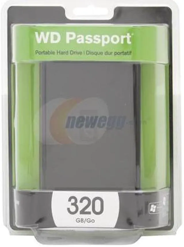 Main image of WD Passport Portable 320GB USB 2.0 2.5" External Hard Drive WDXMS3200TN