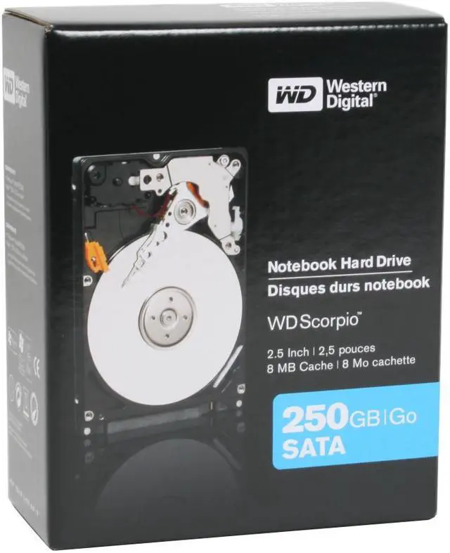 Main image of WD Scorpio Blue WD2500BEVSRTL 250GB 5400 RPM 8MB Cache SATA 1.5Gb/s 2.5" Notebook Hard Drive