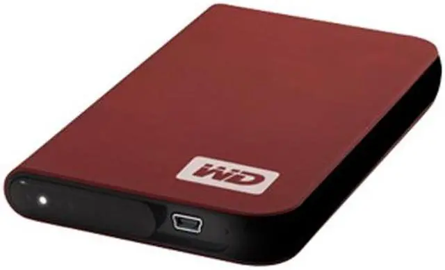 Main image of WD My Passport Elite 250GB USB 2.0 2.5" External Hard Drive WDMLRC2500TN Cherry Red