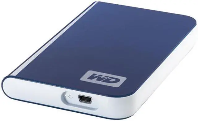 Alt view image 3 of 4 - WD My Passport Essential 250GB USB 2.0 2.5" External Hard Drive WDMEB2500TN Intense Blue