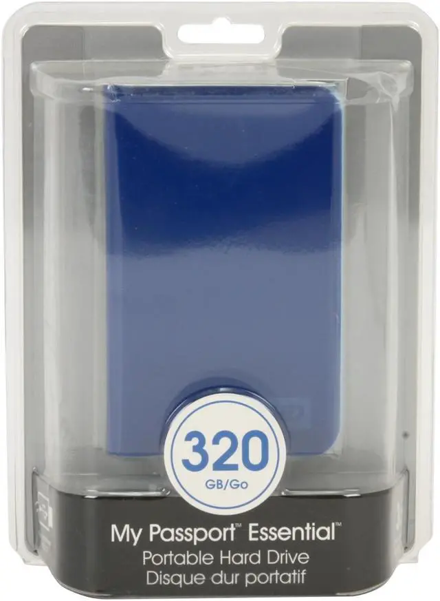 Alt view image 4 of 4 - WD My Passport Essential 320GB USB 2.0 2.5" External Hard Drive WDMEB3200TN Intense Blue