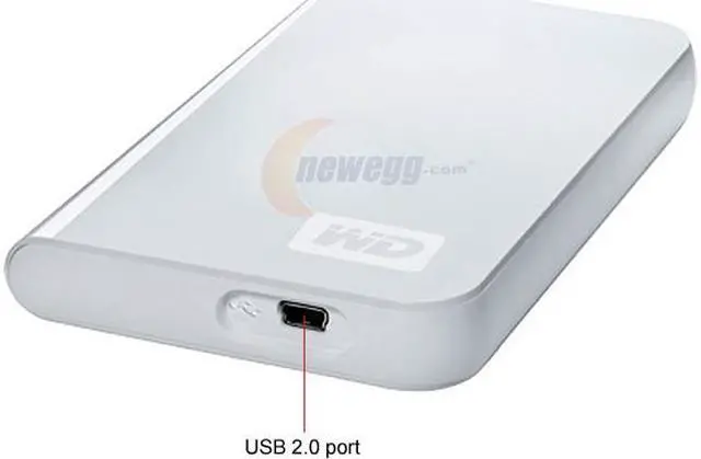 Main image of WD My Passport Essential 250GB USB 2.0 2.5" External Hard Drive WDMEW2500TN Arctic White
