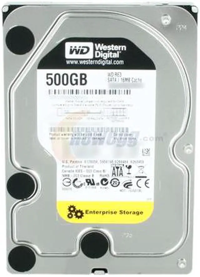 Alt view image 2 of 4 - Western Digital RE3 WD5002ABYS 500GB 7200 RPM 16MB Cache SATA 3.0Gb/s 3.5" Internal Hard Drive Bare Drive