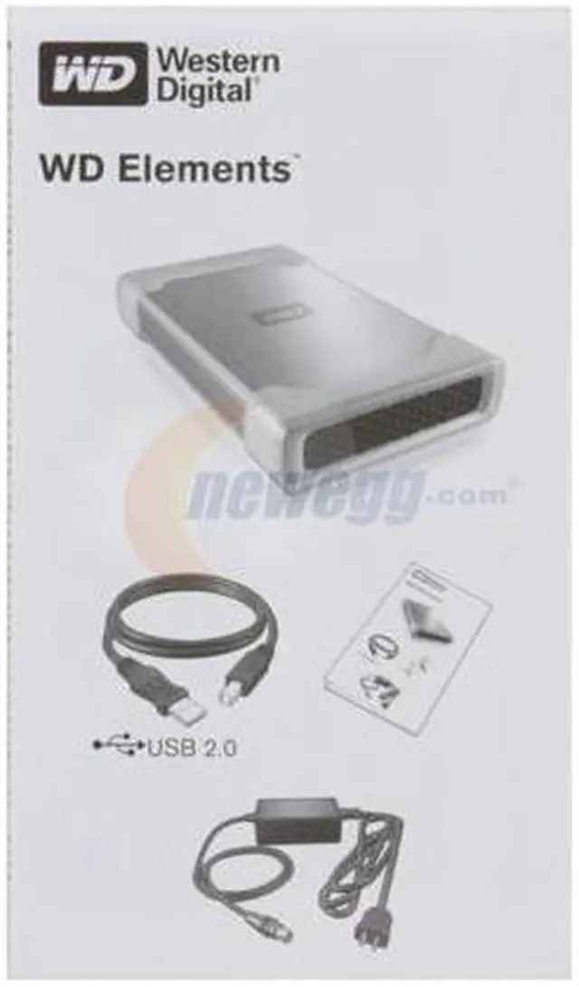 Alt view image 5 of 6 - WD 640GB USB 2.0 3.5" Element External Hard Drive WDE1U6400N