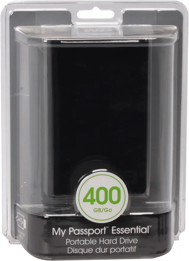 Alt view image 2 of 2 - WD My Passport Essential 400GB USB 2.0 2.5" External Hard Drive WDME4000TN Midnight Black