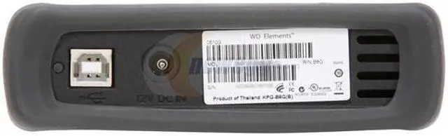 Alt view image 4 of 5 - Western Digital Element 1TB 3.5" Black External Hard Drive