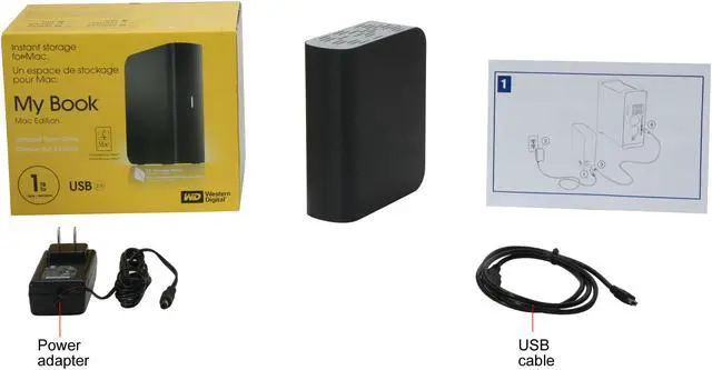 Alt view image 5 of 5 - WD My Book Mac Edition 1TB 3.5" USB 2.0 Mac Storage Model WDH1U10000AN