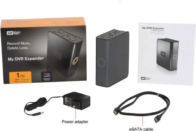 Alt view image 6 of 6 - WD My DVR Expander 1TB eSATA 3.5" External Hard Drive WDG1S10000VN