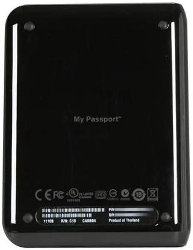 Alt view image 4 of 5 - WD My Passport Essential 500GB USB 2.0 2.5" Portable External Hard Drive WDBAAA5000ABK-NESN