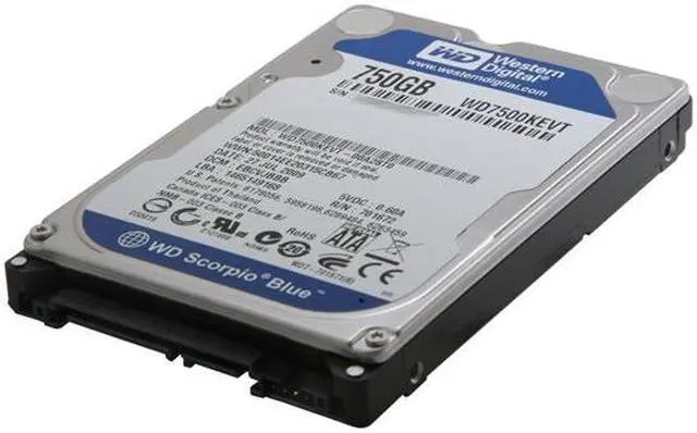 Main image of Western Digital Scorpio Blue WD7500KEVT 750GB 5200 RPM 8MB Cache SATA 3.0Gb/s 2.5" Internal Notebook Hard Drive Bare Drive