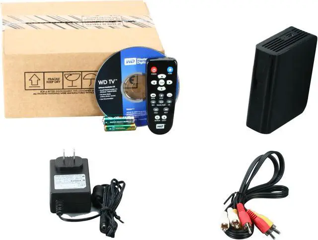 Alt view image 6 of 6 - WD USB 2.0 HDMI Composite A/V TV HD Media Player WDAVN00BN Black