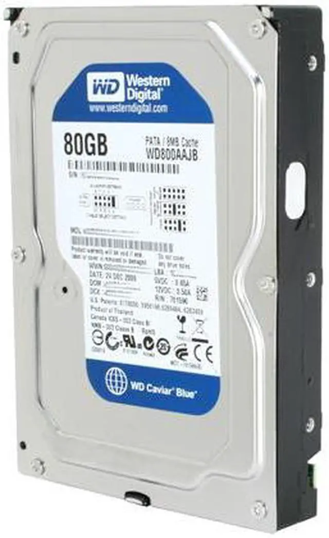 Alt view image 2 of 5 - Western Digital Caviar SE WD800AAJB 80GB 7200 RPM 8MB Cache IDE Ultra ATA100 / ATA-6 3.5" Internal Hard Drive Bare Drive