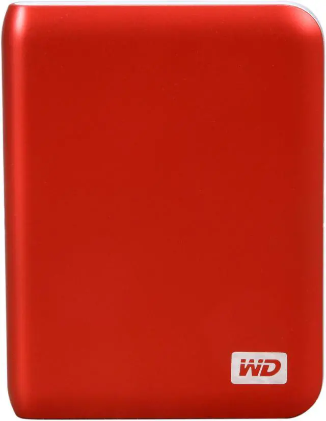 Alt view image 2 of 5 - WD My Passport Elite 500GB USB 2.0 2.5" Portable External Hard Drive WDBAAC5000ARD-NESN Metallic Red