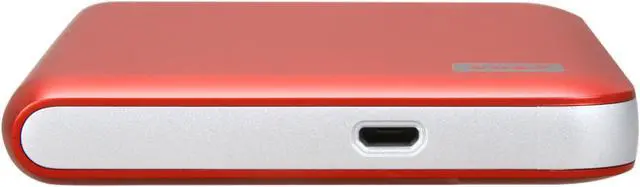 Alt view image 4 of 5 - WD My Passport Elite 500GB USB 2.0 2.5" Portable External Hard Drive WDBAAC5000ARD-NESN Metallic Red