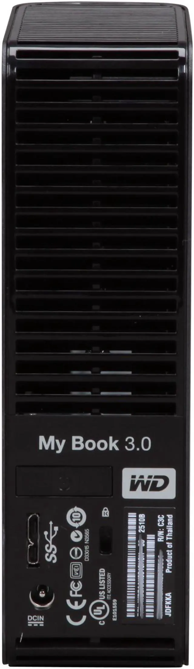 Alt view image 4 of 5 - WD My Book 3.0 1TB USB 3.0 3.5" External Hard Drive - HBA WDBABP0010HCH-NESN