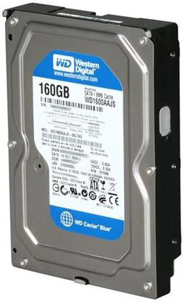 Main image of WD Blue RFHWD1600AAJS 160GB 7200 RPM 8MB Cache SATA 3.0Gb/s 3.5" Internal Hard Drive -Manufacture Recertified Bare Drive