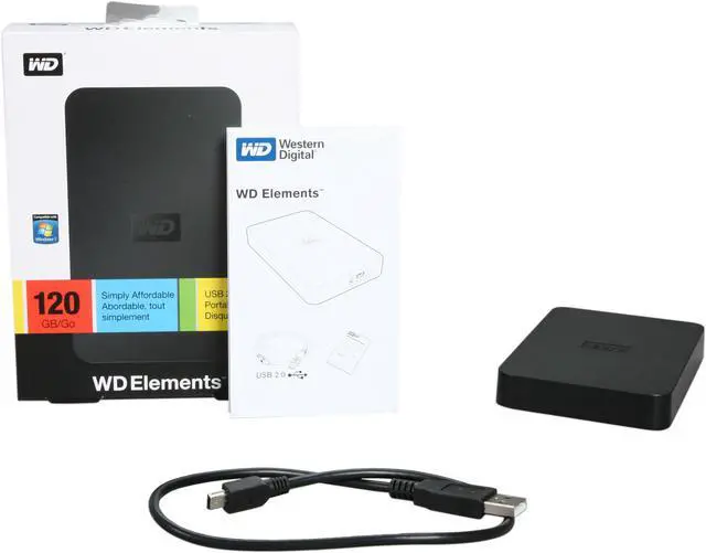 Alt view image 6 of 6 - WD Elements 120GB USB 2.0 2.5" External Hard Drive WDBAAR1200ABK-NESN