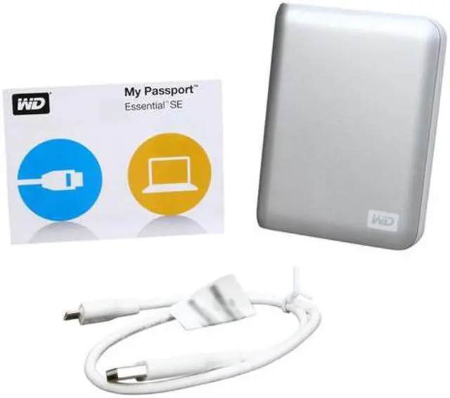 Alt view image 5 of 6 - WD 1TB My Passport Essential SE Portable External Hard Drive USB 2.0 Model WDBABM0010BSL-NESN Silver