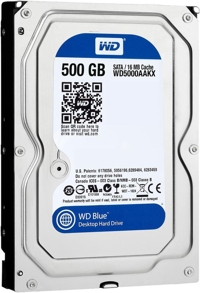 WD 500GB Desktop Hard Disk - 7200 RPM SATA 6 Gb/s 16MB Cache 3.5 Inch - WD5000AAKX Desktop Internal Hard Drives - Newegg.com