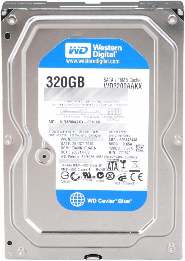 Used - Very Good: WD Blue 320GB Desktop Hard Disk Drive - 7200 RPM