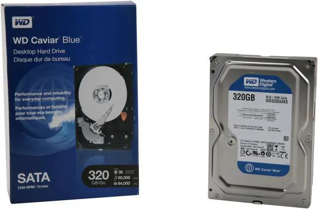 Alt view image 6 of 6 - WD WD Blue WDBAAX3200ENC-NRSN 320GB 7200 RPM 16MB Cache SATA 3.0Gb/s 3.5" Internal Hard Drive -Retail kit